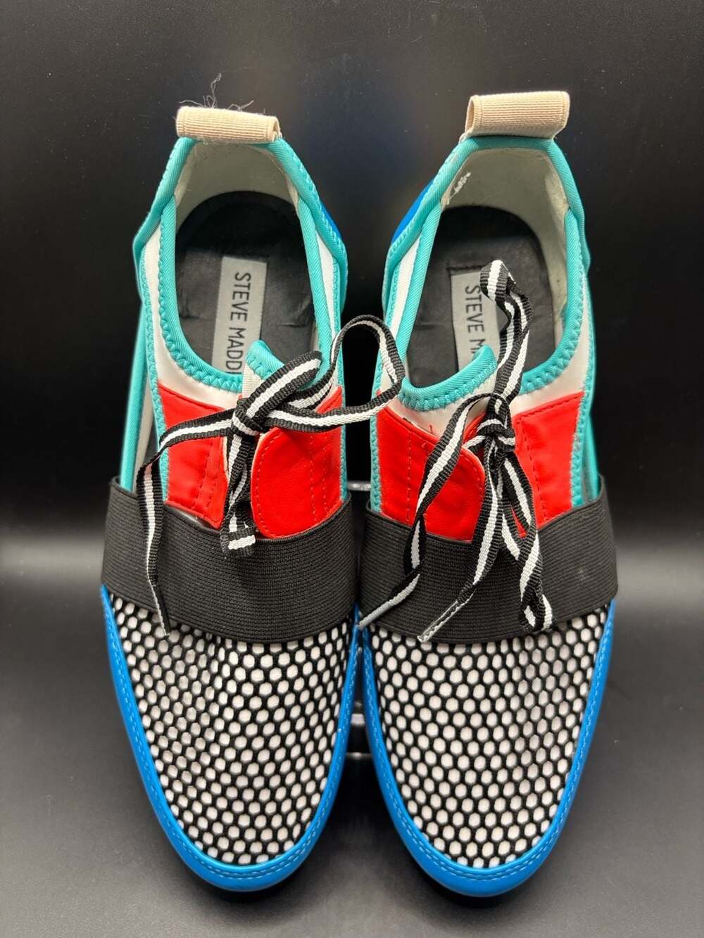 Steve Madden Arctic ARCT01S1 Multi-Color Mesh Sneakers Size 6.5M